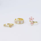 Pretty In Pink Ring Set