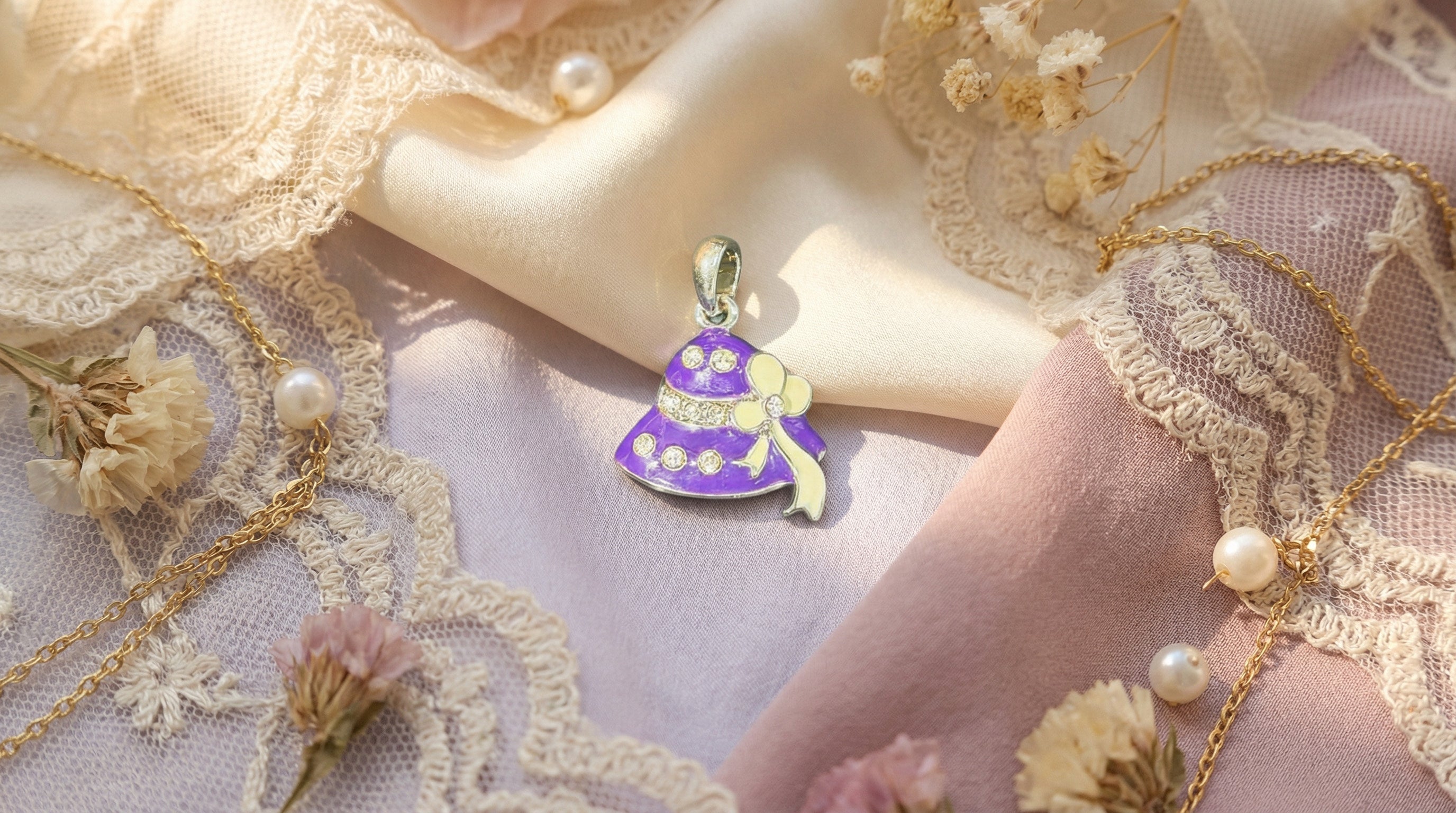 Purple Bell Charm