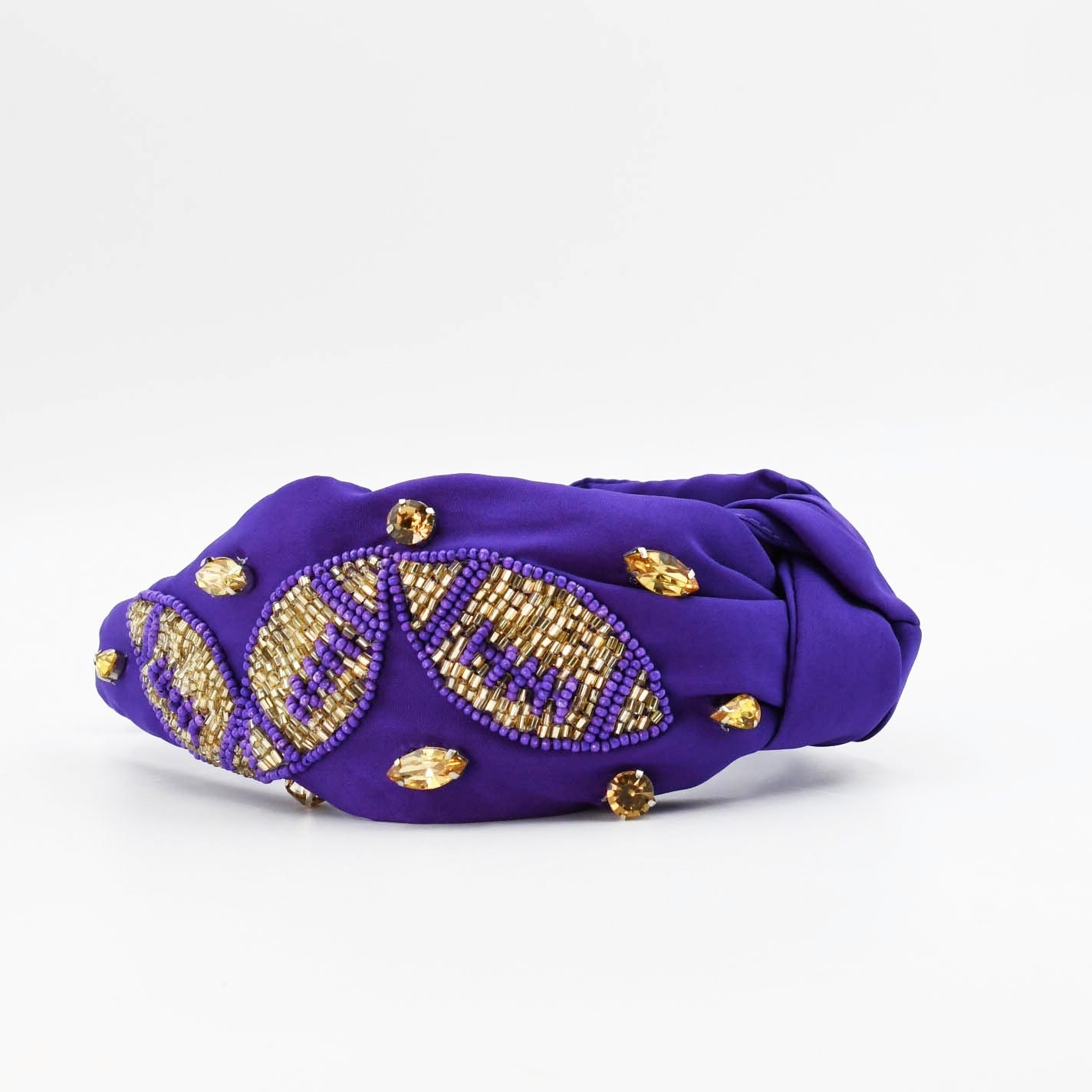 Purple/Gold Football Headband