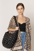 Large Quilted PU Bag