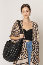 Large Quilted PU Bag