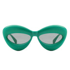 Vexa - Fashion Trendy Cat-eye Thick Frame Sexy Lip Sunglasses