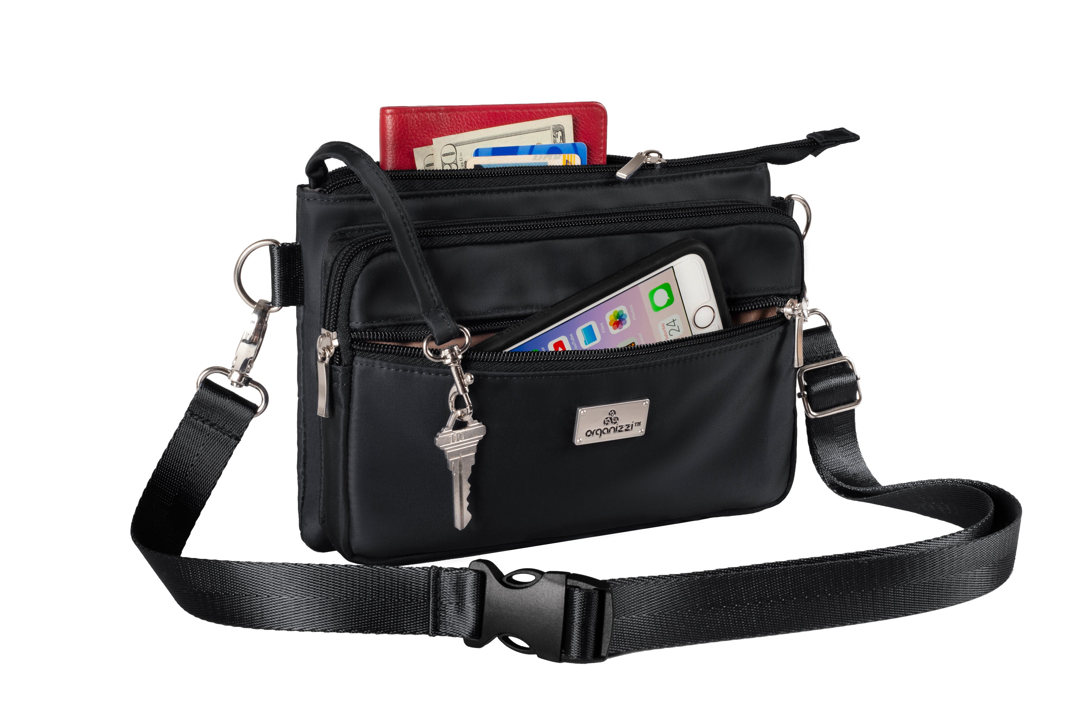 Slim Hipster WaistPack/Crossbody with 2 Straps