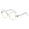 CENTRALIA | Women Metal Frame Cat Eye Hands Classic Sunglasses