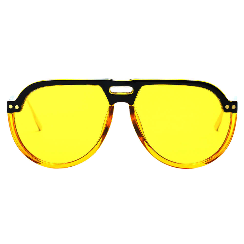 KRAKOW | Modern Round Carrera Style Aviator Fashion Sunglasses