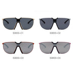 MACON | Large Oversized Unisex Single Lens Aviator Fashion Sunglasses
