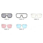 MAGNA | Oversized Pillowed Square Fashion Rim Aviator Design Sunglasses