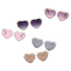 MESA | Women Metal Halo Wire Art Heart Shape Color Lens Sunglasses
