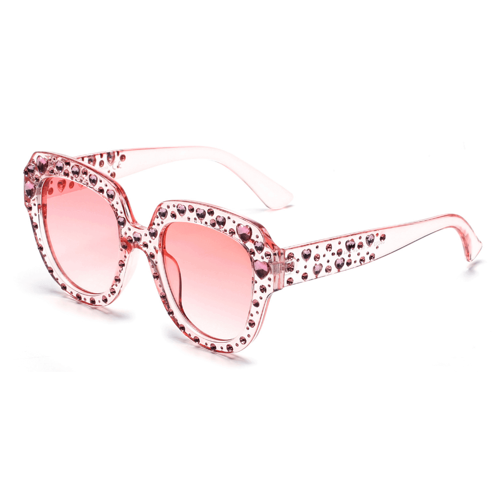 OCALA | Women Round Cat Eye Rhinestone Fashion Sunglasses