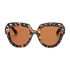 OCALA | Women Round Cat Eye Rhinestone Fashion Sunglasses