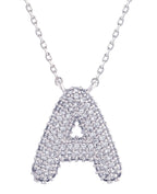 14K Gold Dipped Textured Initial Necklace