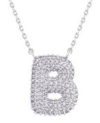 14K Gold Dipped Textured Initial Necklace