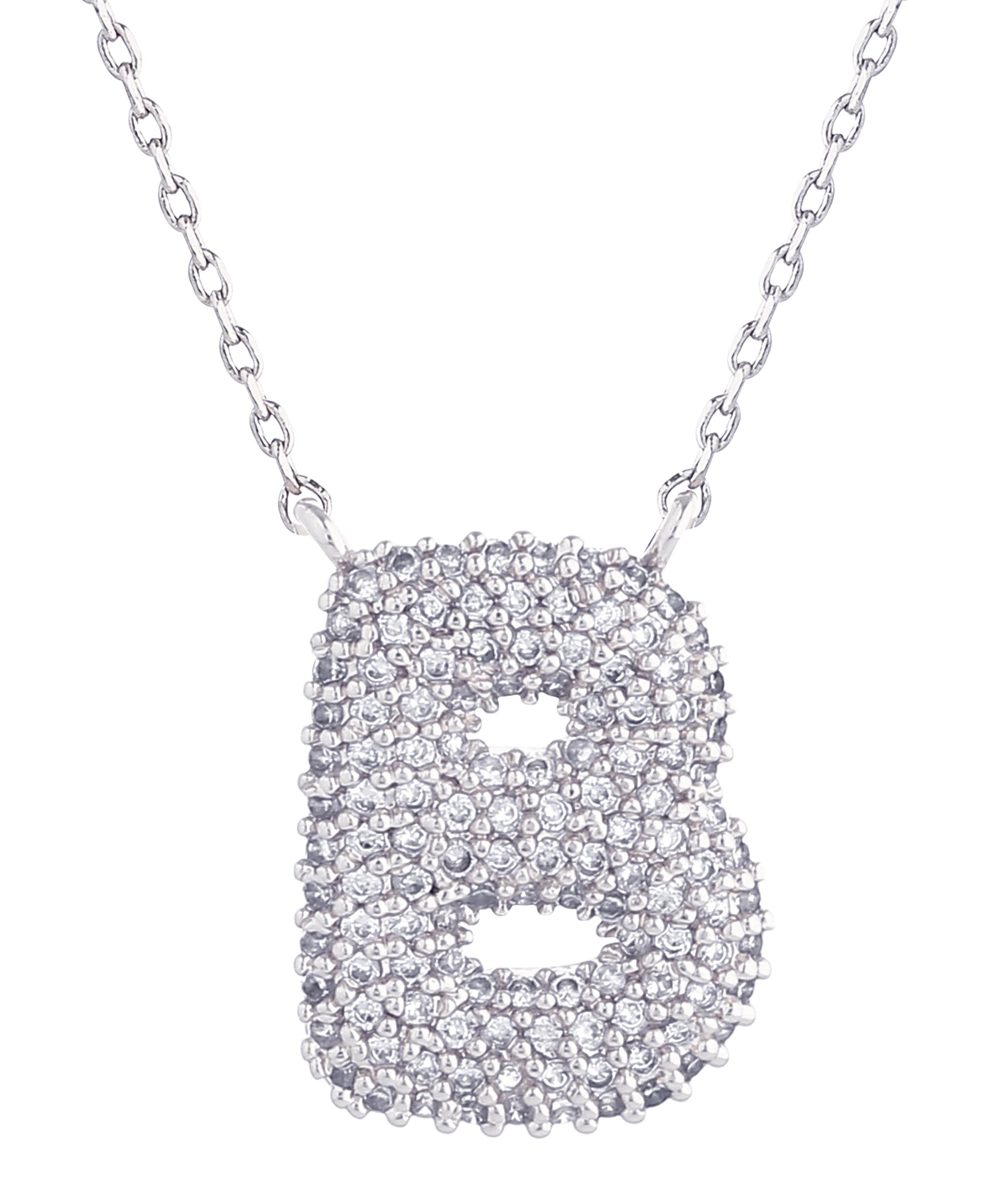 14K Gold Dipped Textured Initial Necklace