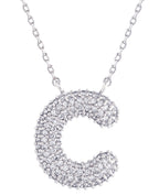 14K Gold Dipped Textured Initial Necklace