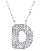14K Gold Dipped Textured Initial Necklace