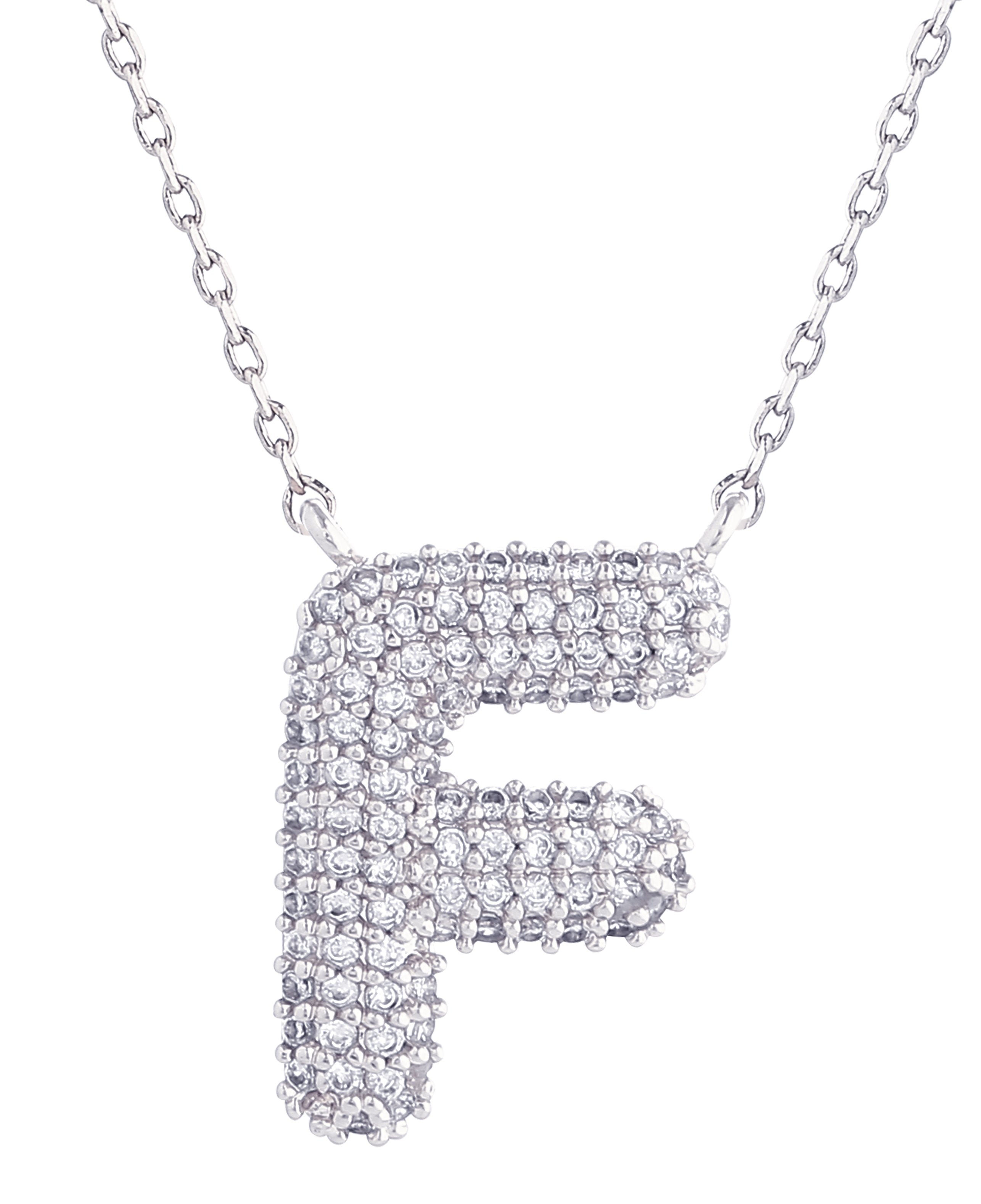 14K Gold Dipped Textured Initial Necklace