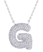 14K Gold Dipped Textured Initial Necklace