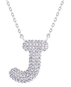 14K Gold Dipped Textured Initial Necklace
