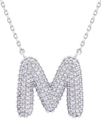 14K Gold Dipped Textured Initial Necklace