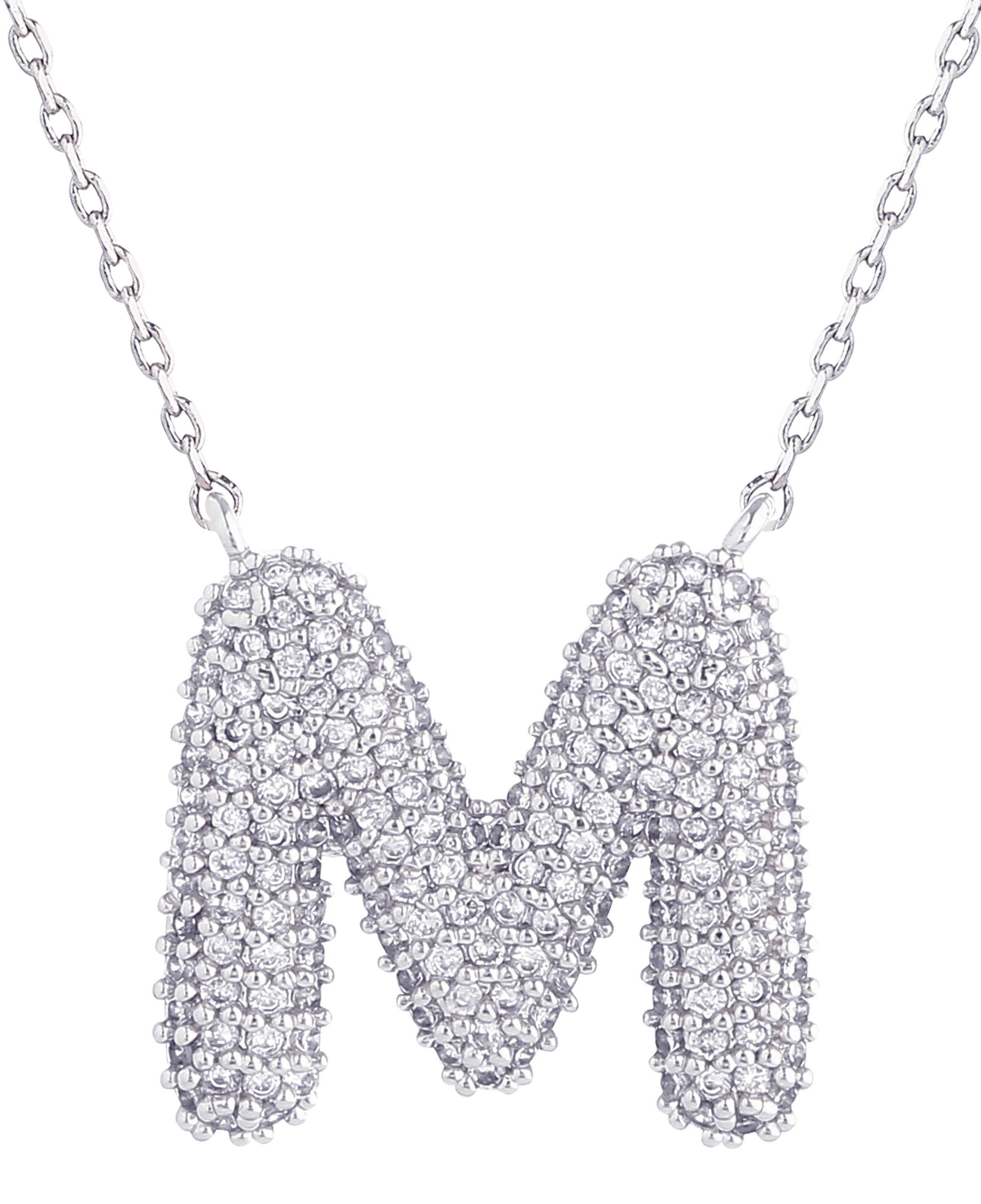 14K Gold Dipped Textured Initial Necklace