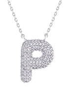 14K Gold Dipped Textured Initial Necklace