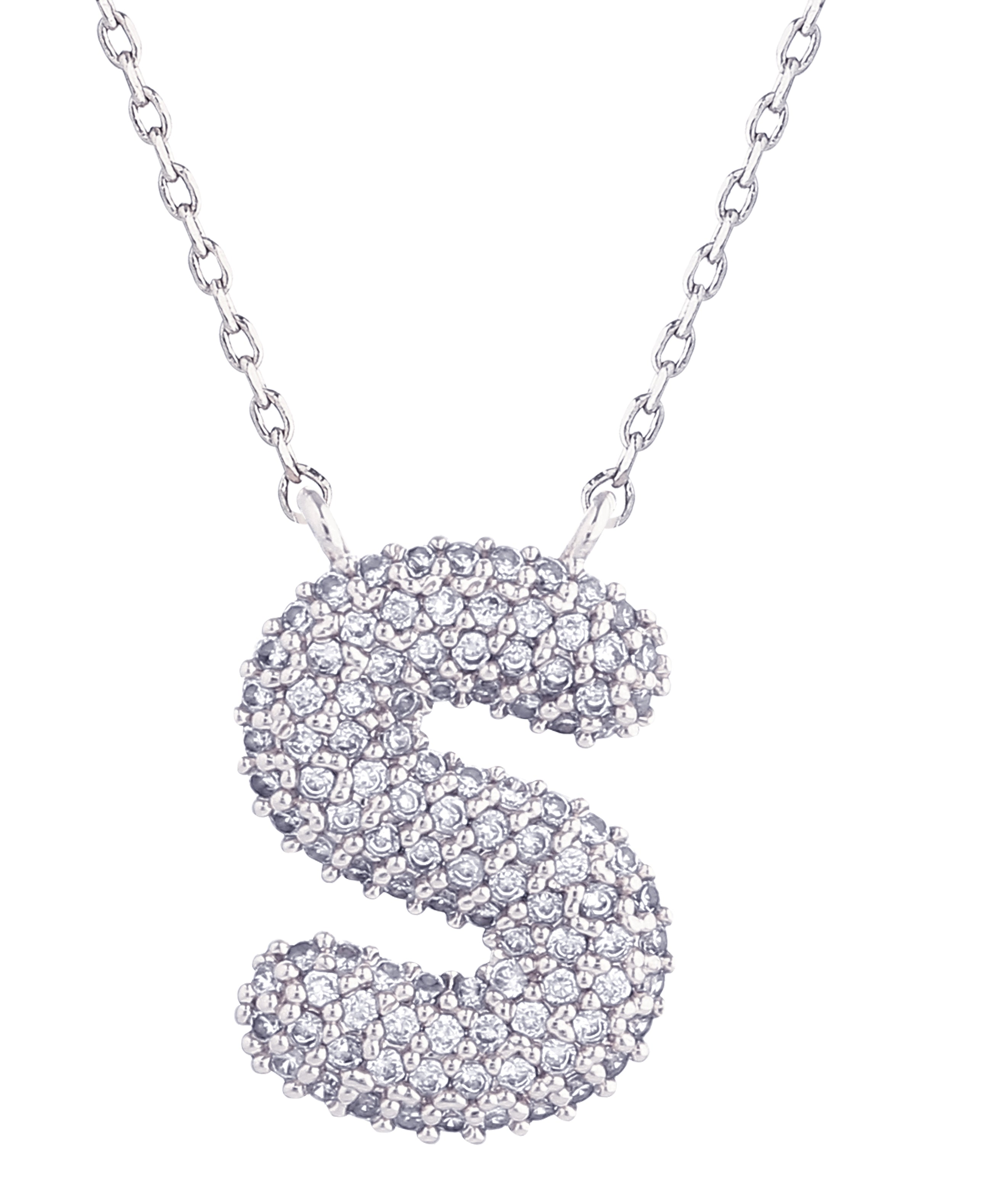 14K Gold Dipped Textured Initial Necklace