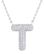 14K Gold Dipped Textured Initial Necklace