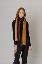 Multi Color Striped Scarf