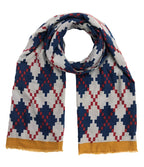 Big Pixel Argyle Print Scarf