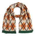 Big Pixel Argyle Print Scarf