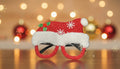 Santa hat-Themed Christmas Glasses