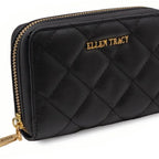 Ellen Tracy Quilted Zip Around Wallet