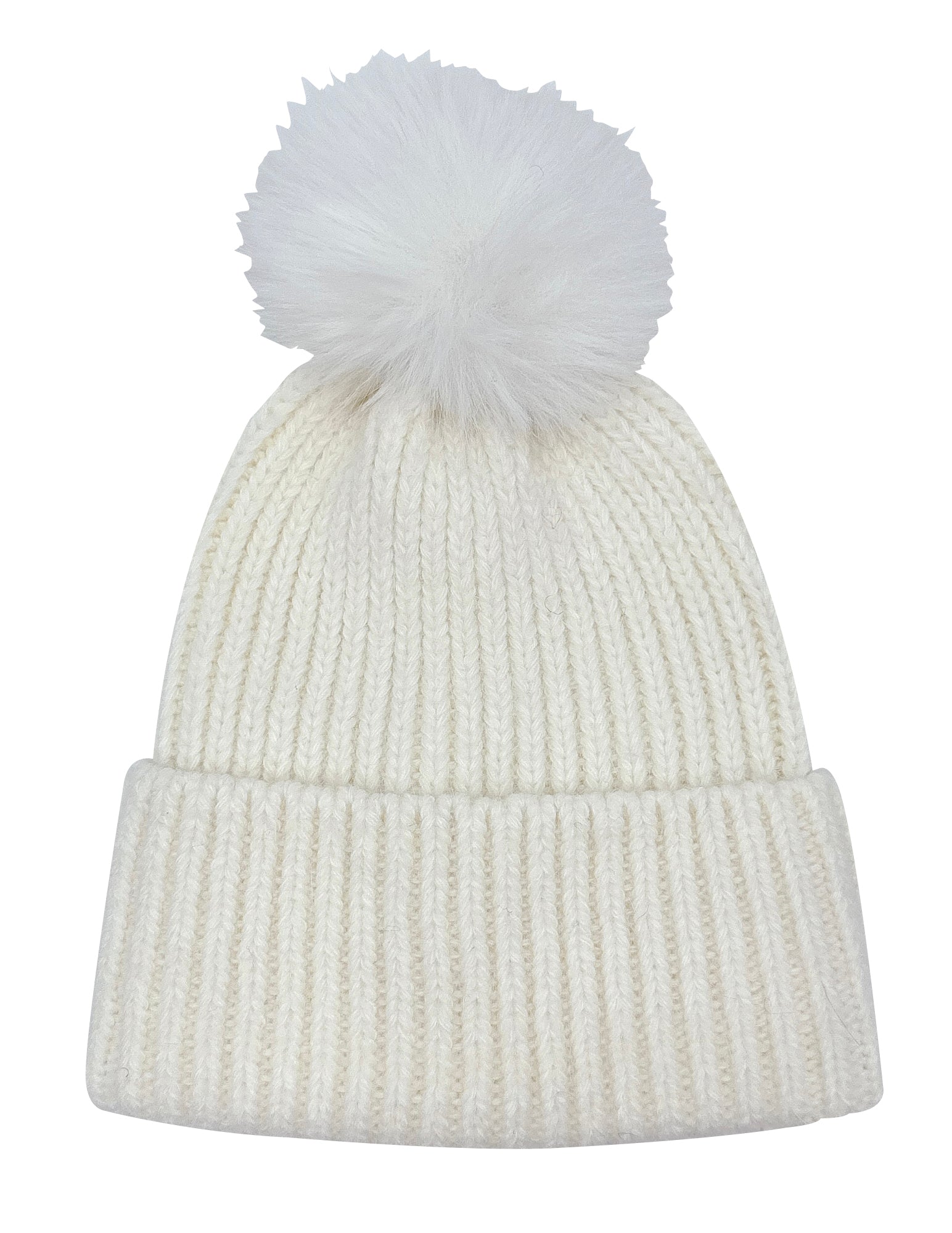 Solid Beanie with Pom