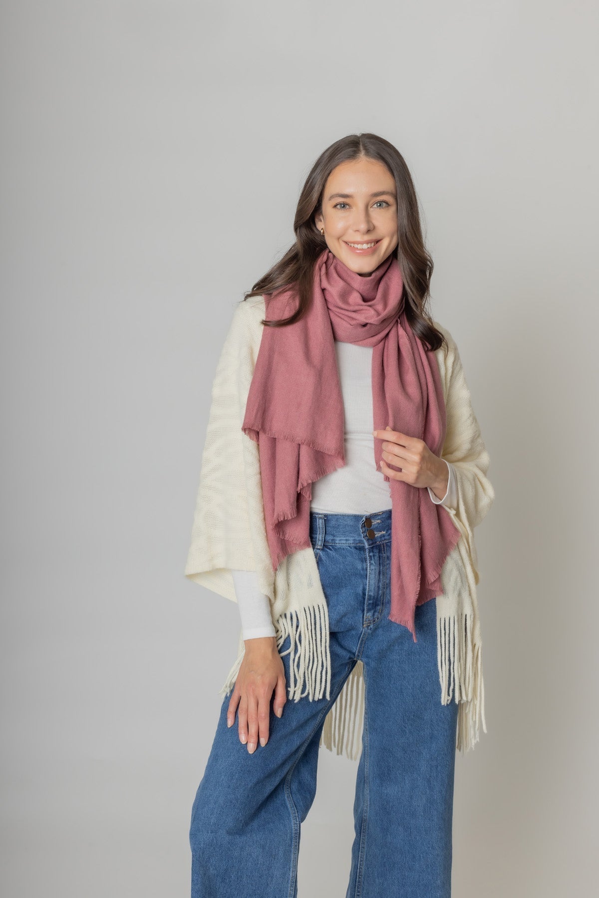 Solid Oblong Scarf