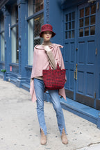 Large Plaid Tote Bag