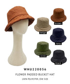 Flower Padded Bucket Hat