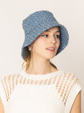 Stone Distressed Denim Bucket Hat