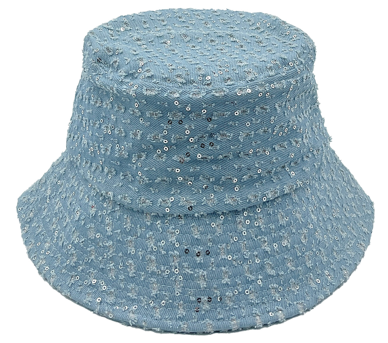 Stone Distressed Denim Bucket Hat