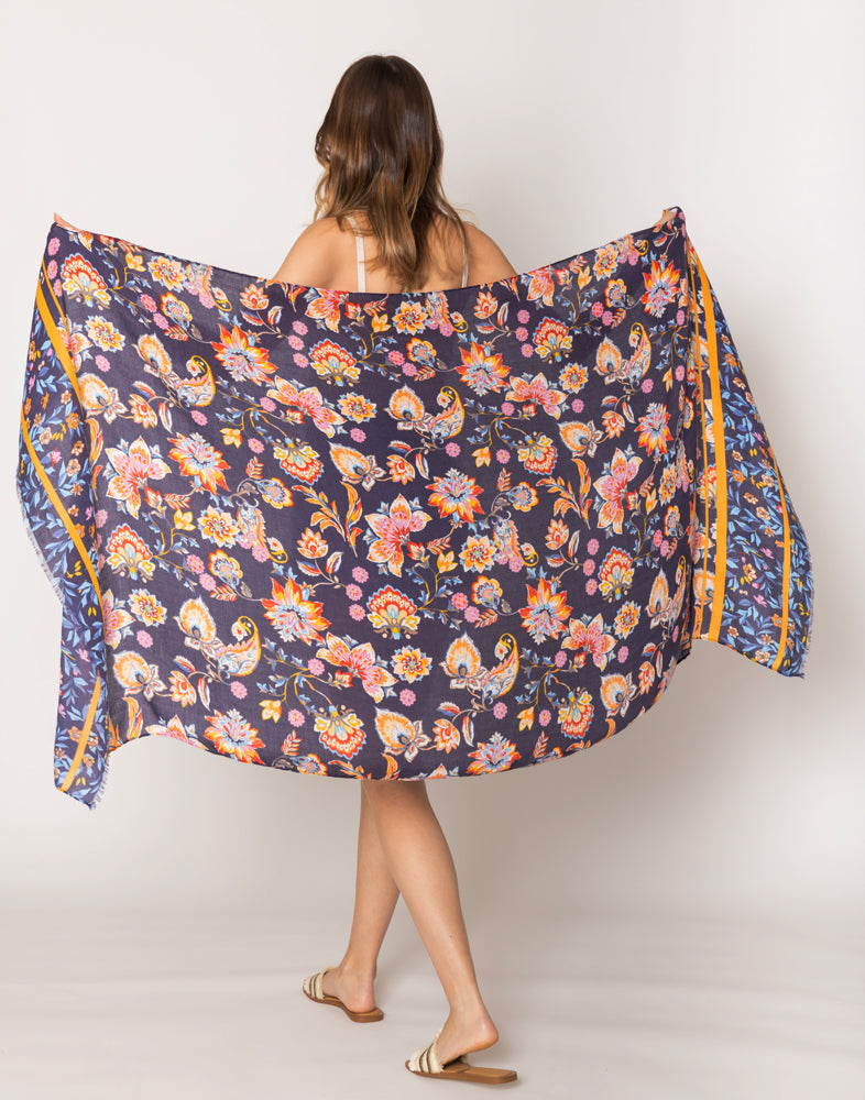 Floral Print Scarf