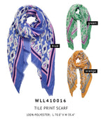Tile Print Scarf