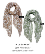 Leaf Print Scarf