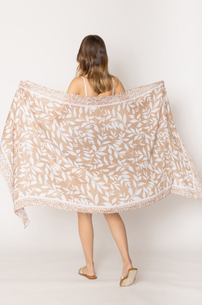 Leaf Print Scarf