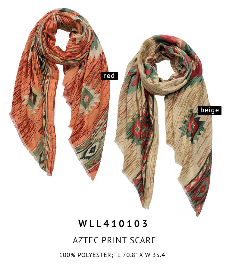 Aztec Print Scarf