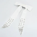 White Jeweled Bow