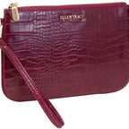 Ellen Tracey Croco Wristlet