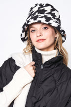 Printed Sherpa Bucket Hat