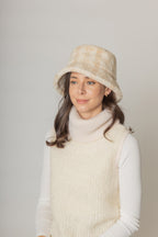 Plaid Sherpa Bucket Hat