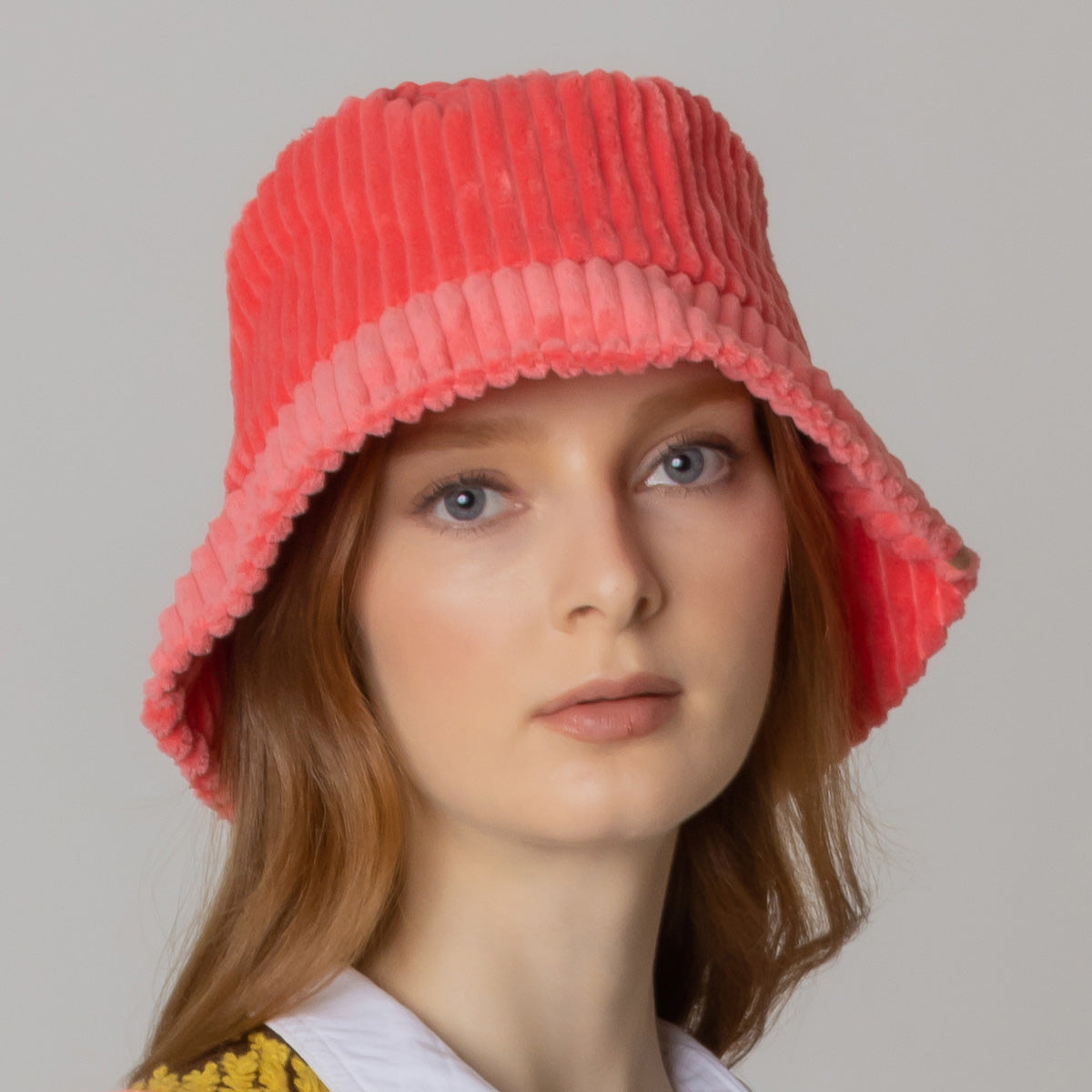 Solid Corduroy Bucket Hat