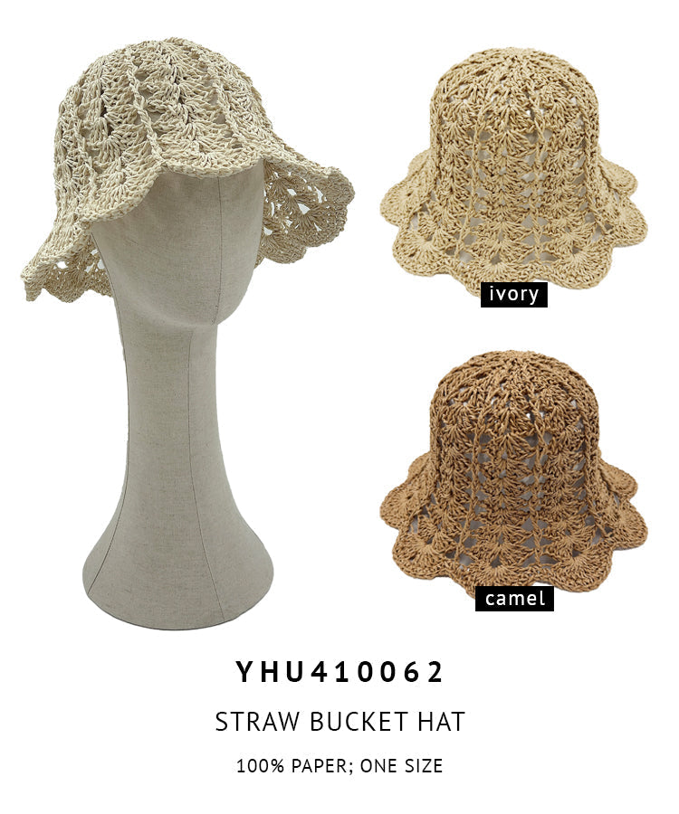 Straw Bucket Hat