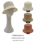 Straw Bucket Hat